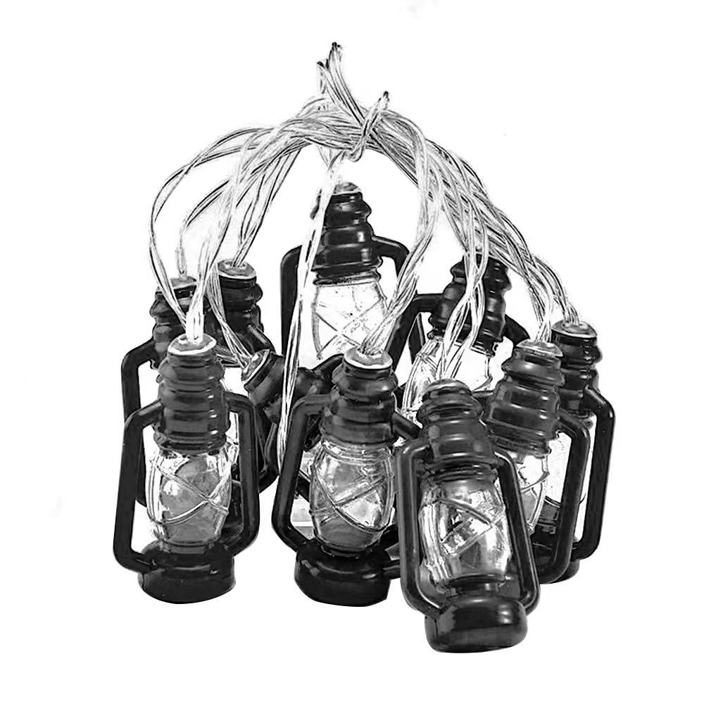 1M 10LED LED Guirlande Lumineuse Fée Boule Lumières LED Camping En Plein Air Chaîne Festival Vacances En Plein Air Décor Batterie Lampe De Noël
