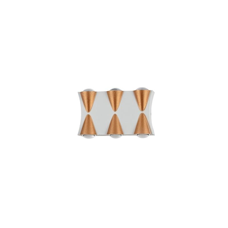 6W Led Applique Murale Étanche IP65 Lampe Extérieure Intérieur Blanc Noir Or Applique Murale Haut Et Bas Applique Moderne LED Lumière