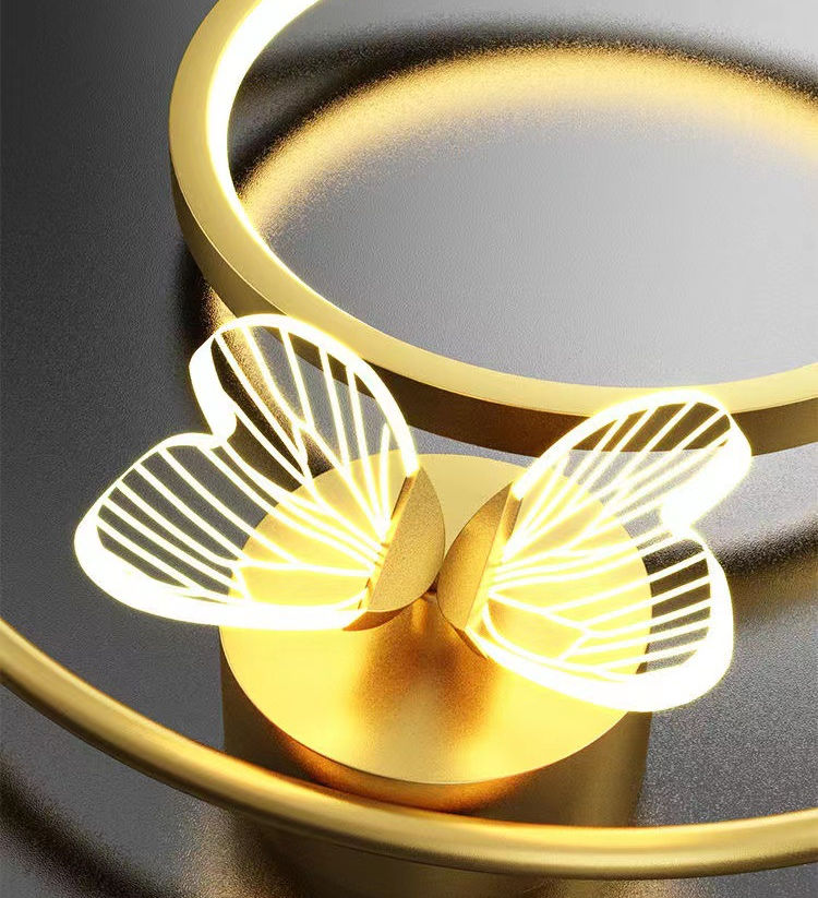 12W papillon LED pendentif appliques murales lampe de chevet support mural nordique éclairage intérieur lampe de chevet lampes suspendues moderne salon décoration