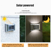 6LED lampe solaire IP65 étanche lampe extérieure cour applique pour jardin Villa décoration LED jardin applique murale