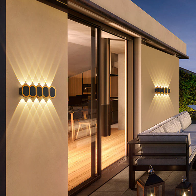 6W 12W LED applique murale extérieure étanche IP65 porche jardin applique intérieure chambre chevet décoration éclairage lampes aluminium