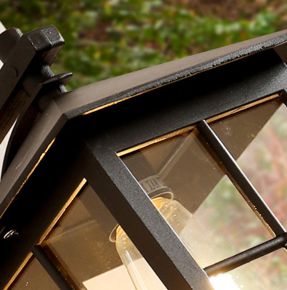 Populaire Europe Carré Pilier Lampe Extérieure Rétro Étanche Colonne Lumière Jardin Balcon Villa Communauté Corridor Chapitar Lampes