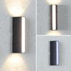 Moden étanche extérieur applique PIR capteur de mouvement applique murale jardin porche porte d'entrée noir aluminium longue bande