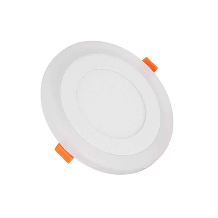 6W 9W 16W 24W led plafond encastré panneau lumière Painel lampe décoration de la maison rond carré Led panneau Downlight bleu + blanc