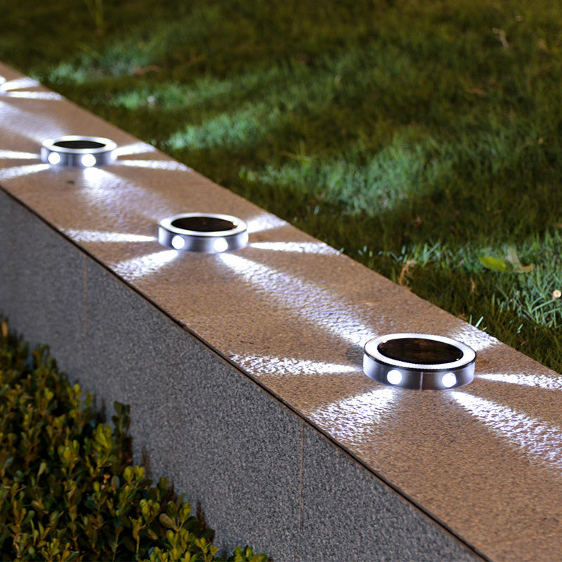 LED énergie solaire disque lumière jardin extérieur solaire souterrain lumière pont lumière projecteur enterré solaire lampe à LED décoration de jardin