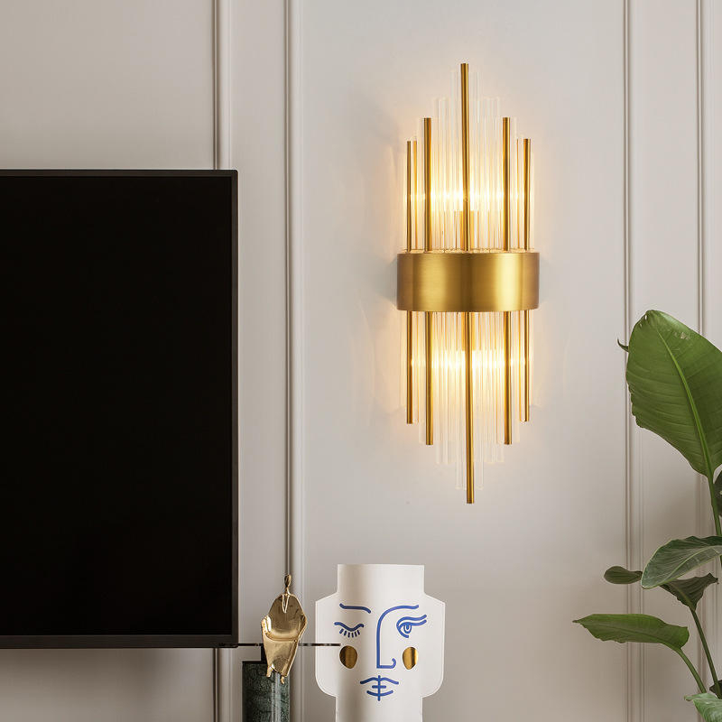 L'éclairage intérieur domestique moderne LED applique murale linéaire est applicable aux lampes murales de chambre à coucher et de salon lampes de luxe pour la maison