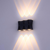 Applique murale LED étanche IP65 en aluminium applique murale de jardin or noir lumière blanche applique murale intérieure et extérieure