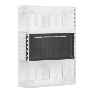 6LED solaire Transparent applique veilleuse extérieure IP65 lumière étanche pour la décoration de la maison cour lumière