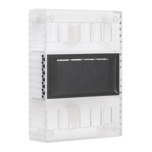 6LED solaire Transparent applique veilleuse extérieure IP65 lumière étanche pour la décoration de la maison cour lumière
