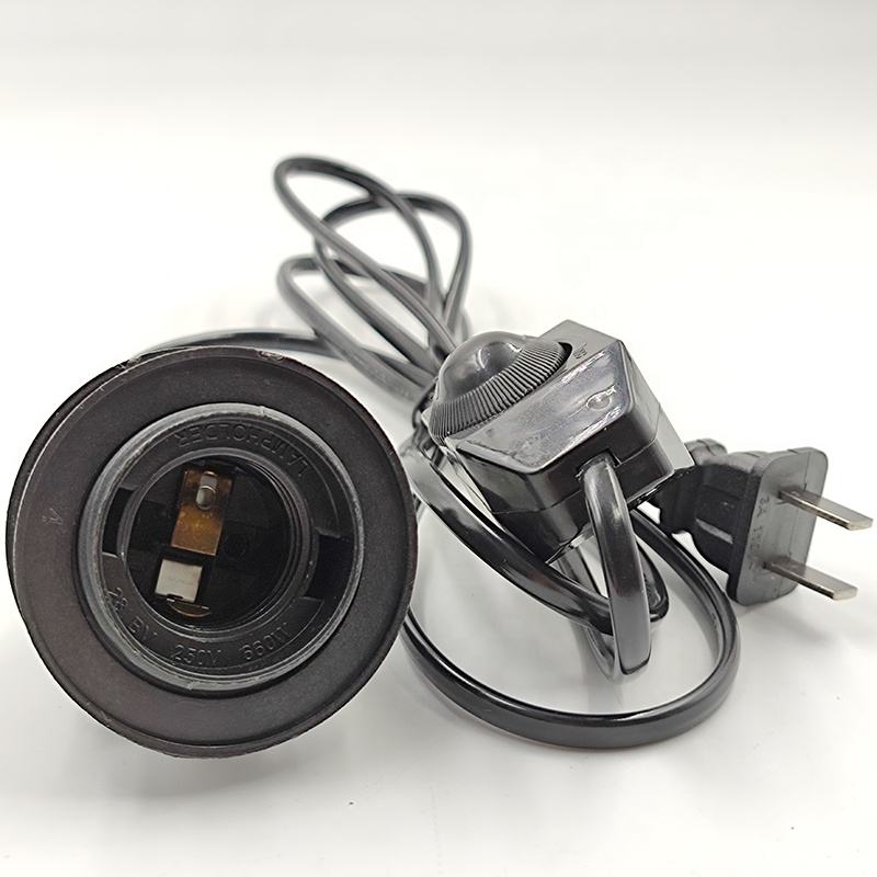 110V 220V 301 gradateur interrupteur à intensité variable E26 E27 prise de fil électrique interrupteur fil 0.75mm 0.5mm 0.35mm E26 support de lampe