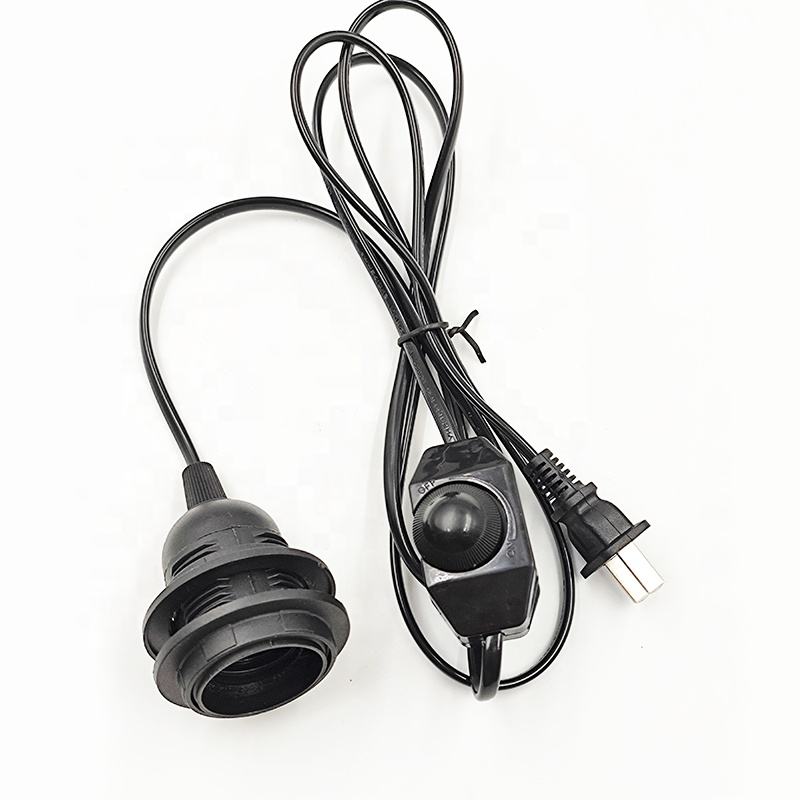 110V 220V 301 gradateur interrupteur à intensité variable E26 E27 fil électrique prise interrupteur et fil 0.75mm 0.5mm 0.35mm E26 support de lampe