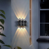 Moderne étanche extérieur 12W LED applique murale IP65 aluminium haut et bas applique murale jardin porche applique décoration lumière 110V 220V