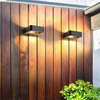 LED porche lumière étanche extérieur 6W 12W noir aluminium applique jardin cour couloir balcon applique lumière AC110V/220V