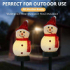 Noël Solaire LED Lumières Bonhomme De Neige Jardin Décoration Étanche Lumière Extérieure Post Lampe Pelouse Paysage Led Éclairage Solaire 2023