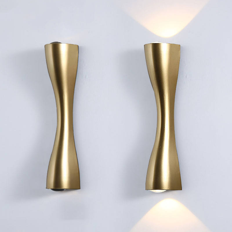 6W Applique De Jardin Moderne Cour Villa Applique Jardin Extérieur Haut Et Bas Double Tête Lampe