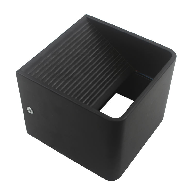 Applique murale en céramique noire 3W Cube Led de haut en bas pour décoration intérieure avec éclairage moderne de lampe de mur de prix d'usine