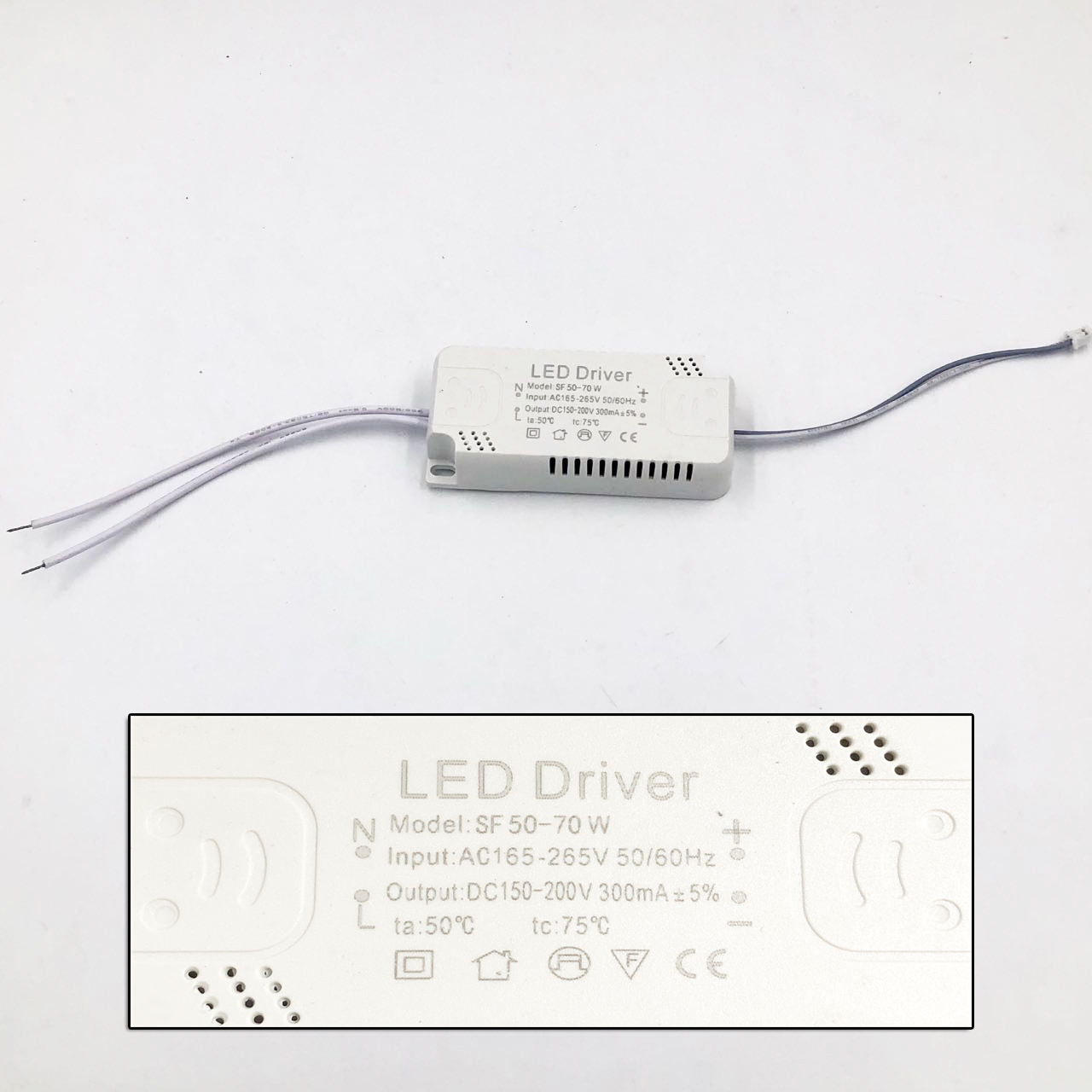 Adaptateur d'alimentation de pilote de LED 8-120W pour ampoule de remplacement de plafonnier à transformateur non isolant AC220V 