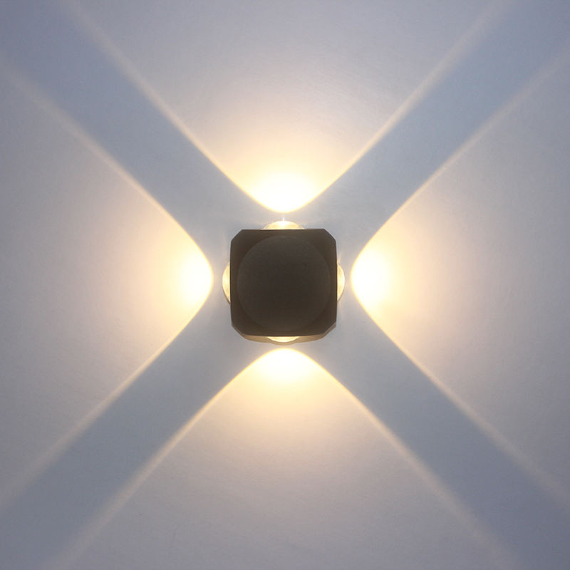 Moderne étanche 4W LED applique murale IP65 luminaires extérieurs lumière de jardin intérieur maison lampe de chevet éclairage