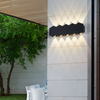 4W 6W 8W 10W nouvelle applique murale extérieure étanche noire haut et bas lumières murales fabriquées en chine lumière LED haut et bas
