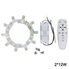 Plafonnier LED 2x24W 2.4G WIFI télécommande de contrôle de connexion de téléphone portable pour plafonnier de cuisine de salon