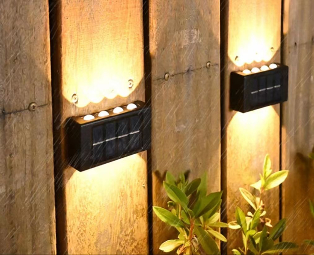 Solaire extérieur jardin lampe maison applique décoration disposition mur nouveau haut et bas atmosphère lumineuse applique murale