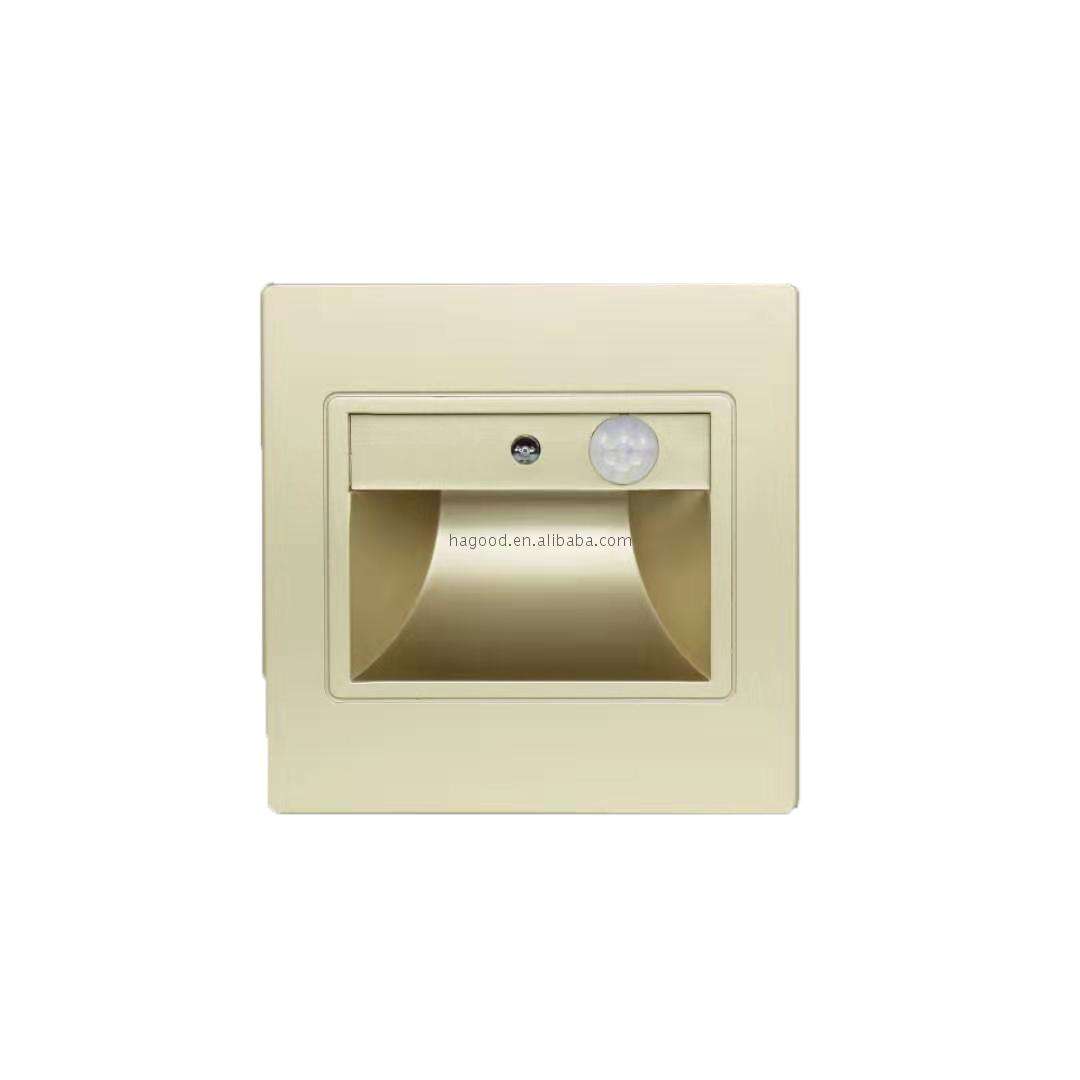 Usine pas cher prix détecteur de mouvement PIR + capteur de lumière veilleuse pour escaliers en échelle utilisant une lampe à pied en Stock
