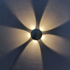 3W 4W 5W LED applique murale en aluminium lampe de chevet ronde appliques de chambre à coucher luminaire mural