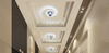 Applique murale de plafond poreux rgb LED montée au plafond avec télécommande pour la cour intérieure d'applique de lumière de barre de restaurant, nouvelles