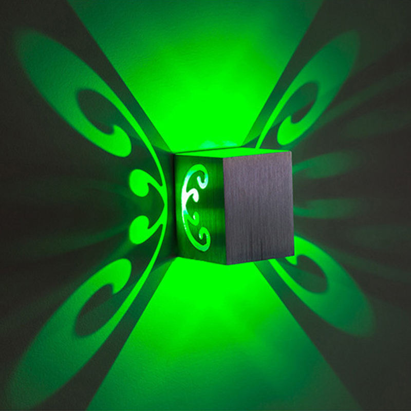 Papillon Applique 3W LED Applique Led Applique Murale En Aluminium pour Allée Chambre Couloir Porche Fond Luminaire