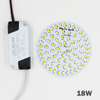 3W 5W 7W 9W 12W 18W SMD5730 panneau de couleur combiné blanc chaud/froid + alimentation de pilote de LED de contrôle segmenté pour downlight