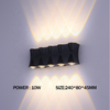 Luxe Brillant Applique LED Extérieur Imperméable À L'eau Villa Hôtel Mur Extérieur Balcon Lampe Extérieure Cour Poteau Led Applique Murale