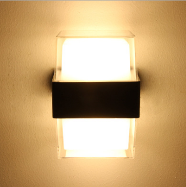 Nouveau Rond 6W Acrylique Étanche Led Mur Lampe Jardin Décoration Extérieure Porte D'entrée Éclairage Applique