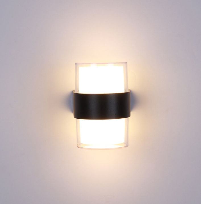 Nouveau Rond 6W Acrylique Étanche Led Mur Lampe Jardin Décoration Extérieure Porte D'entrée Éclairage Applique