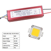 10W 20W 30W 50W haute puissance projecteur LED puce COB + AC/DC 12V entrée projecteur LED alimentation Led driver