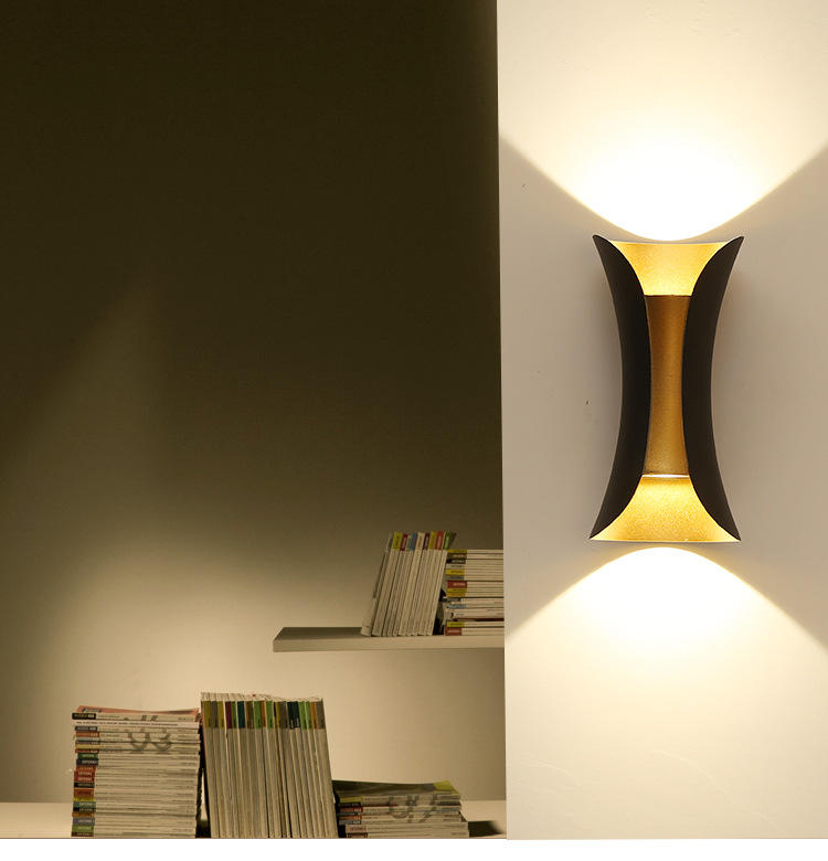 Appliques murales LED AC90-265V lumières en aluminium lampe murale pour salon chambre hôtel Restaurant éclairage étanche IP65