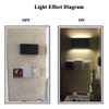 Design moderne décoratif mural LED lumière IP65 haut et bas applique murale chevet extérieur LED noir moderne vanité clôture