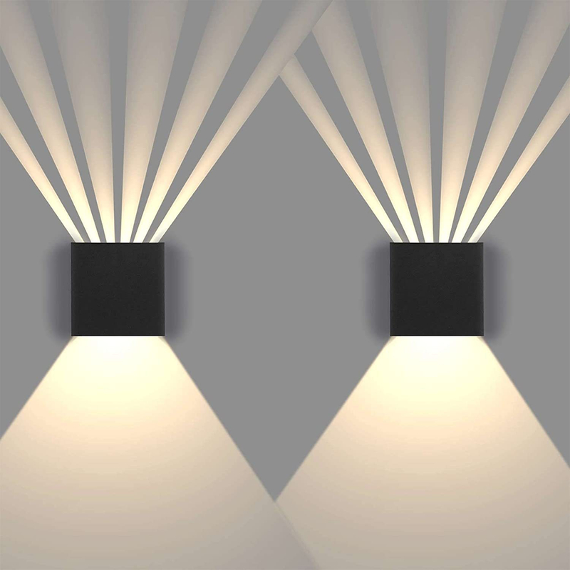 6W Applique Murale Carrée Applique Murale Led Pack Mur Extérieur Éclairage Led Applique Murale Extérieure LED Six Faisceau Applique Murale