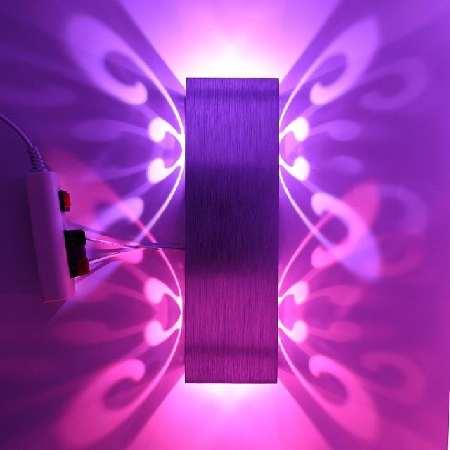 6W moderne mur LED lumière vers le bas éclairage Cube applique luminaire mural intérieur papillon éclairage décoration