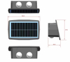 Projecteur solaire Foco Lampe à LED Appareils d'éclairage solaires étanches Lampes d'inondation Mur Jardin Lampes solaires extérieures