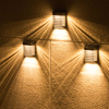 Capteur solaire applique murale à économie d'énergie mur LED lumières solaires extérieur lumière LED solaire étanche jardin lumières solaires cour paysage
