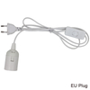 Prise EU e27 cordon d'alimentation support de lampe avec prise EU interrupteur marche/arrêt VDE OEM 2.5A 250V meilleur prix qualité pour suspension