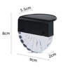 Lumière chaude + couleur RVB LED lampe solaire chemin escalier énergie solaire balcon lumière extérieure jardin lumières lumière solaire lampe solaire