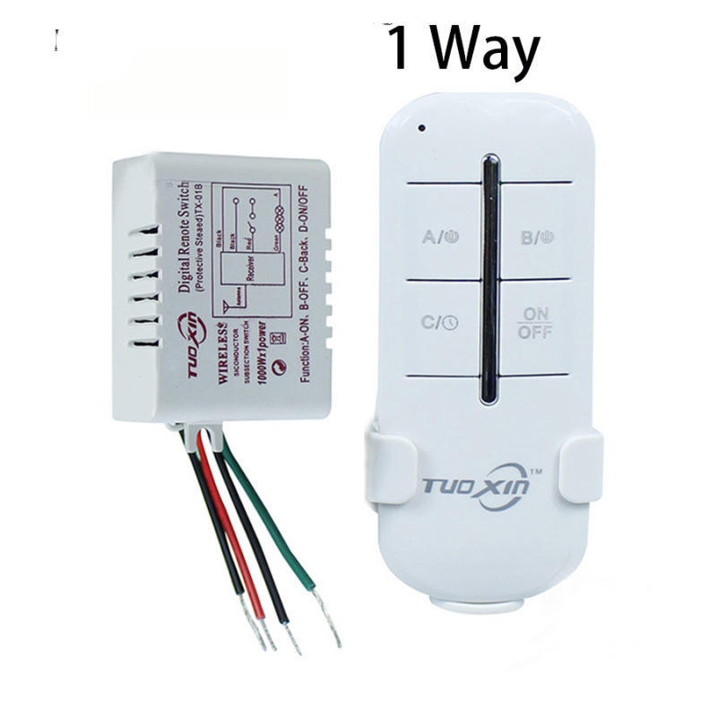 Commutateur de télécommande sans fil Smart Home cristal lampe Segment contrôleur 3 voies numérique lumière LED commutateur numérique en gros