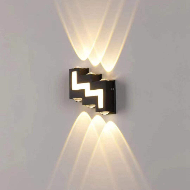Bande étanche panneau mural lumière point culminant luxe jardin appliques murales éclairage en aluminium paysage jardin extérieur