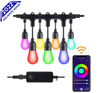 Éclairage de jardin intelligent 15m RVB fil d'éclairage d'ambiance de jardin contrôle de téléphone intelligent E27 prise fabricant ventes directes