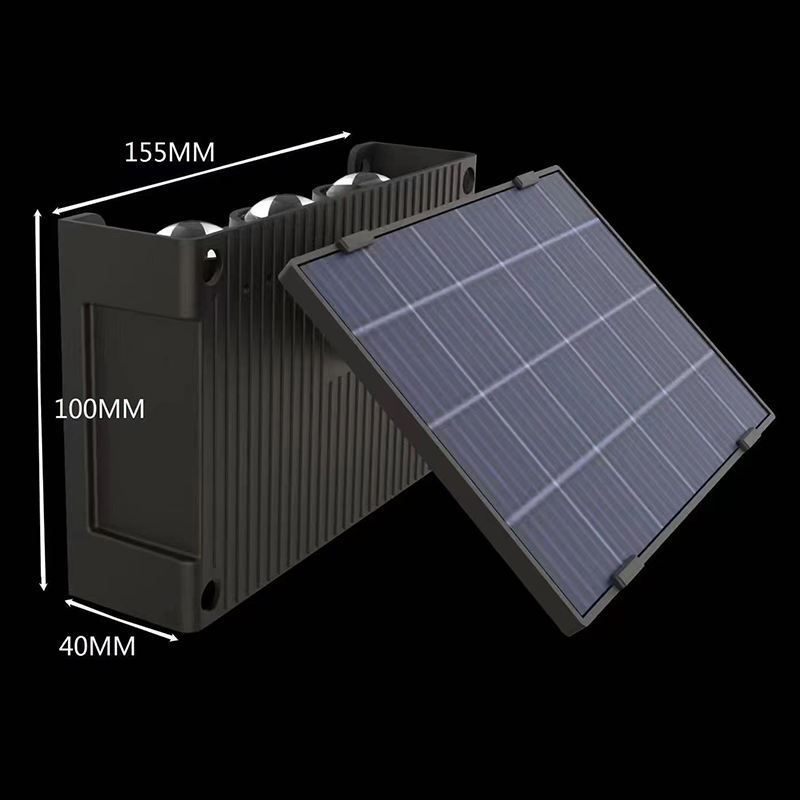 6W Solaire Led Lumière Extérieure Étanche Solaire Haute Lumières Applique Murale Smart applique murale solaire lampe Extérieure
