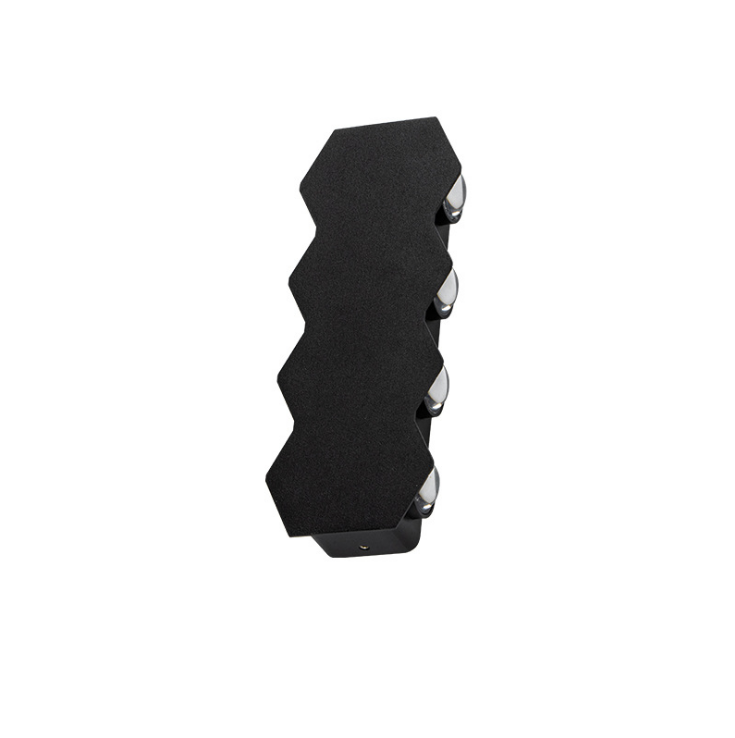 Nouveau noir étanche 4W 6W 8W applique murale extérieure Up Down Lights applique murale en forme de diamant