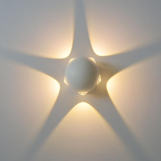 Applique murale LED intérieure et extérieure AC85-265V 2W 4W 6W 9W 12W Lampe étanche IP65 de style minimaliste moderne avec 2 ans de garantie
