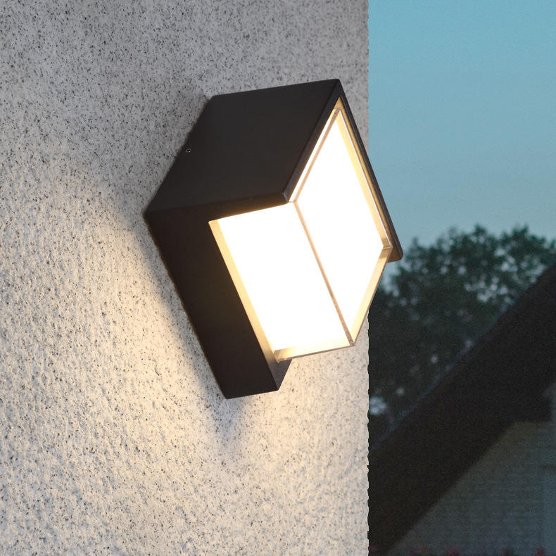 Nouveau style minimalisme Tuya Smart WiFi mur LED lampe 10W RGBW extérieur intérieur APP étanche applique Dimmable jardin lumière