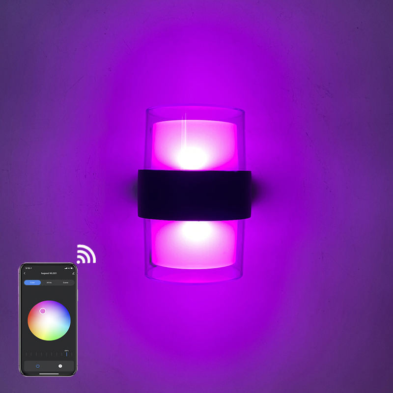 Tuya APP décoration industrielle IP65 étanche extérieur led applique murale wandlamp haut et bas applique avec prix d'usine